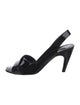 Louis Vuitton Patent Leather Slingback Sandals