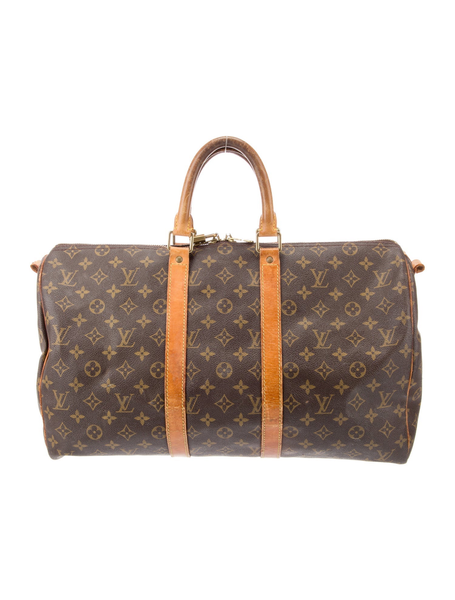Louis Vuitton Coated Canvas Keepall 45 Vintage