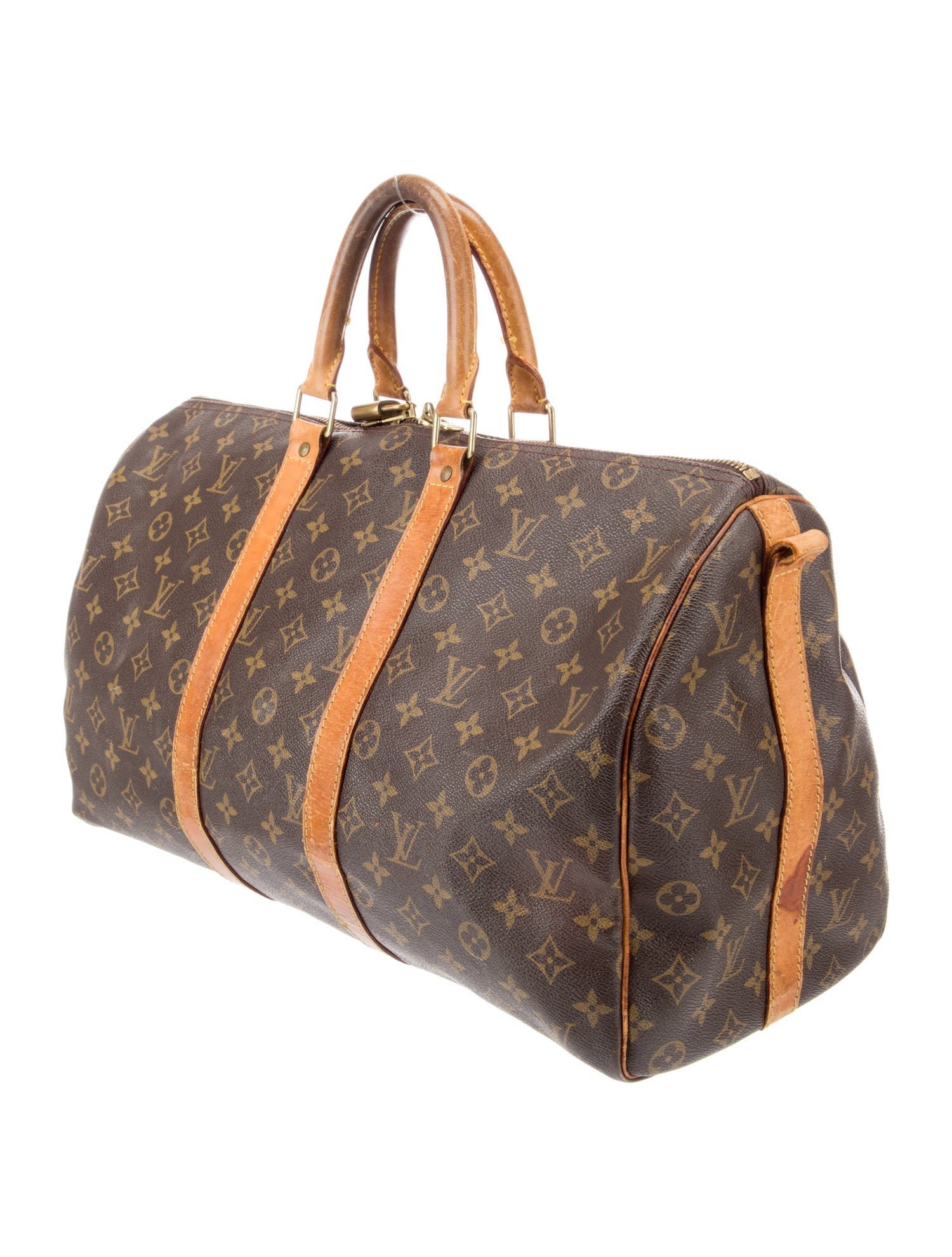Louis Vuitton Coated Canvas Keepall 45 Vintage