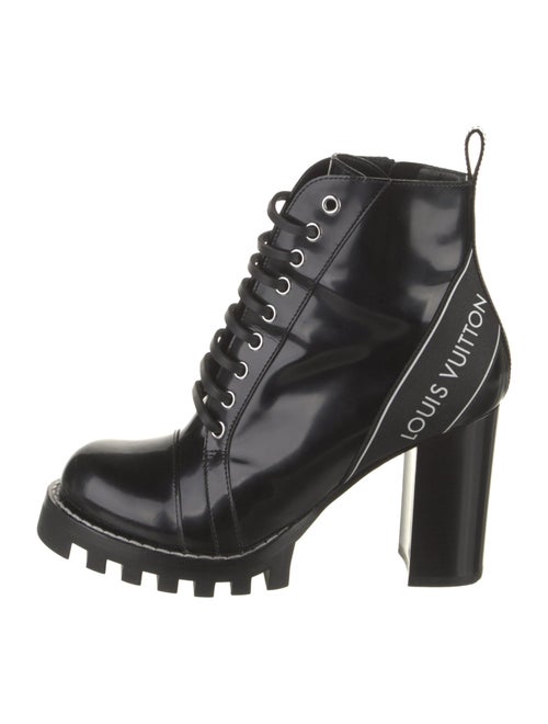 Louis Vuitton Patent Leather Combat Boots