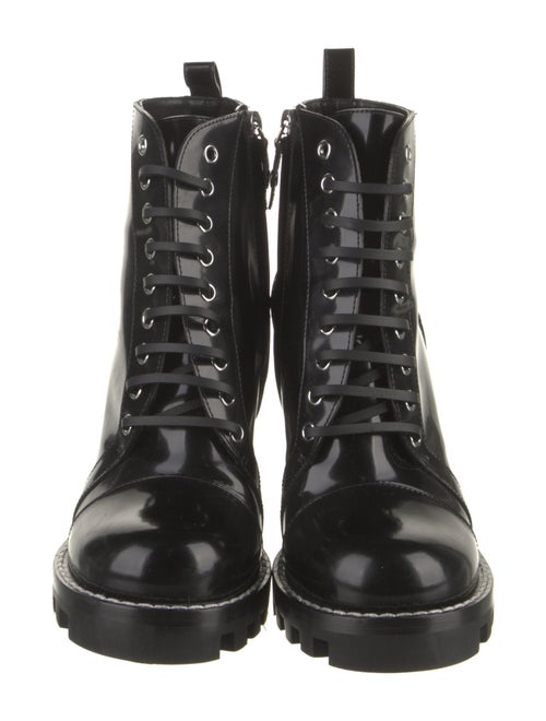 Louis Vuitton Patent Leather Combat Boots