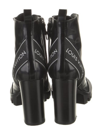 Louis Vuitton Patent Leather Combat Boots