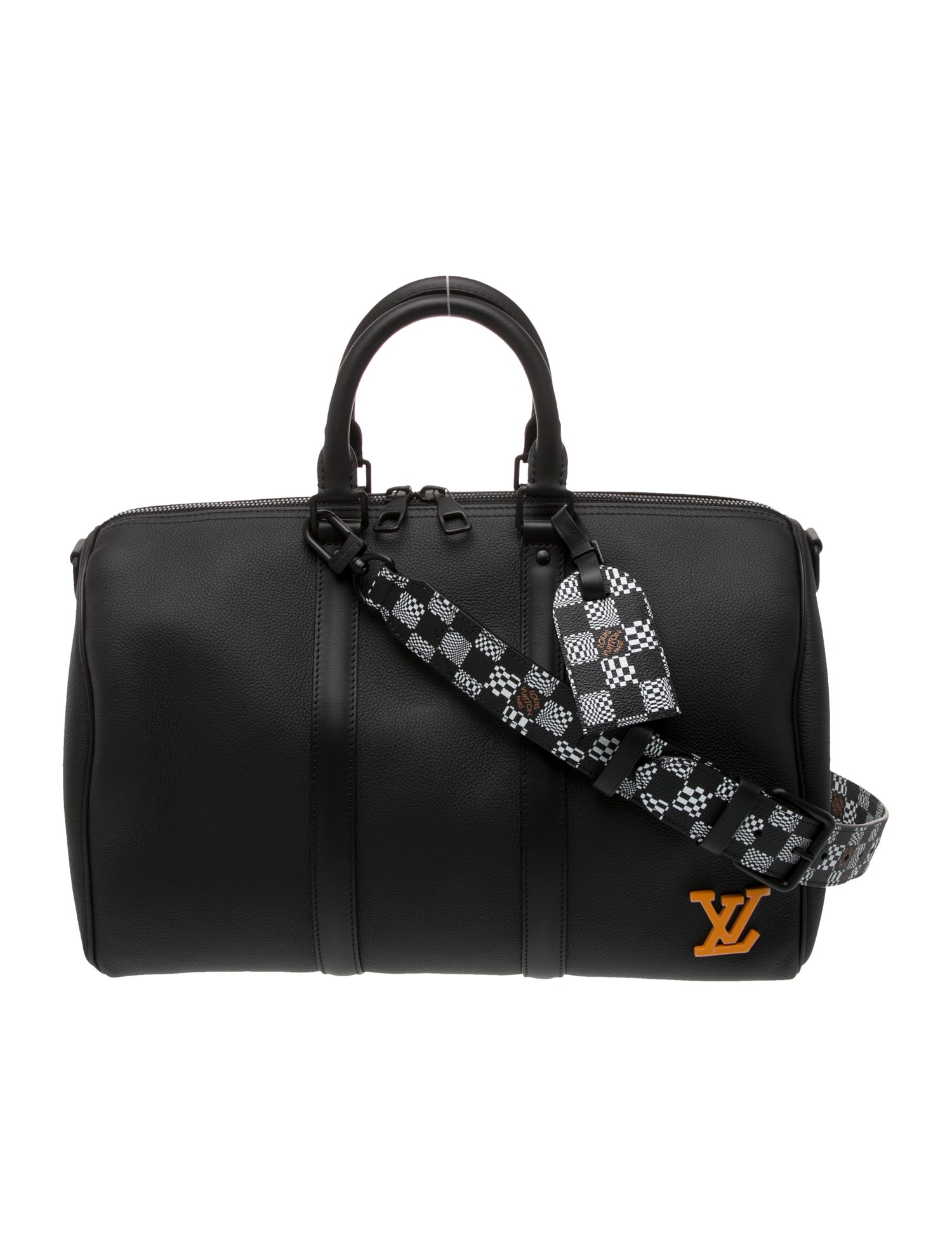 Louis Vuitton Leather Weekender Bag