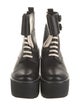 Louis Vuitton Leather Combat Boots