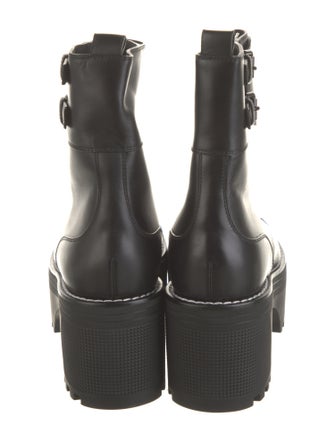 Louis Vuitton Leather Combat Boots
