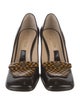Louis Vuitton Patent Leather Bow Accents Pumps