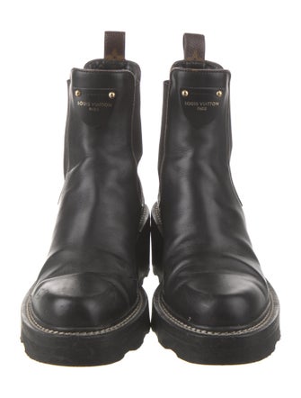 Louis Vuitton LV Monogram Leather Chelsea Boots