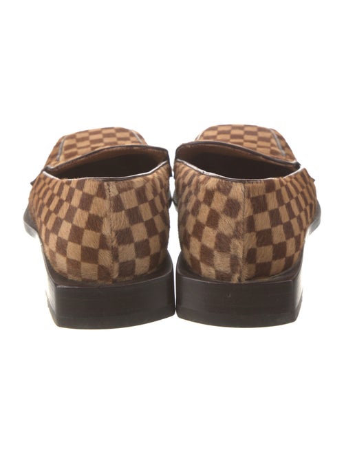 Louis Vuitton Ponyhair Plaid Print Loafers