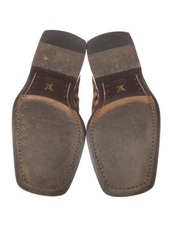 Louis Vuitton Ponyhair Plaid Print Loafers