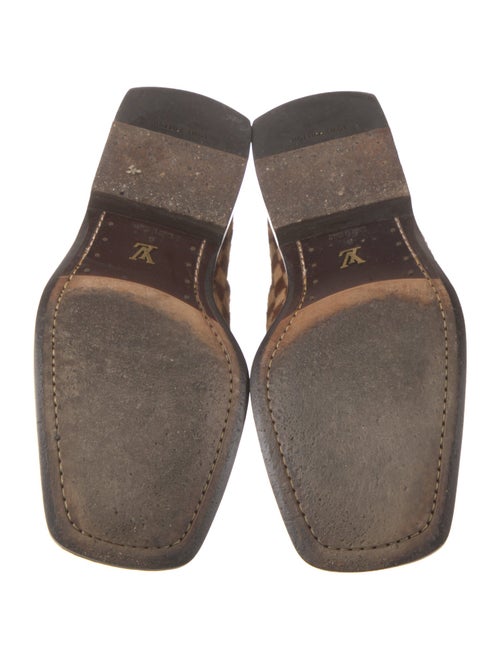 Louis Vuitton Ponyhair Plaid Print Loafers