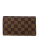 Louis Vuitton Damier Ebene Pattern Coated Canvas Checkbook Holder
