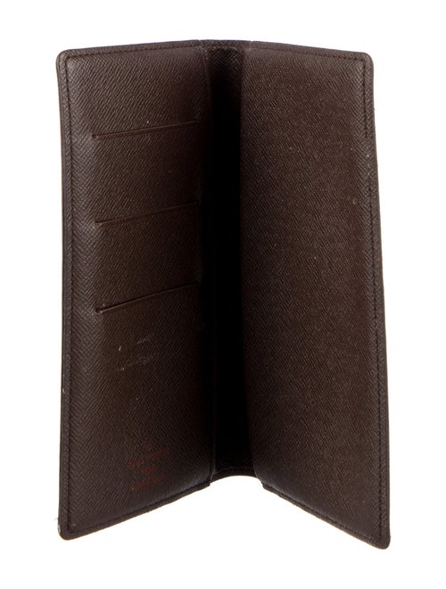 Louis Vuitton Damier Ebene Pattern Coated Canvas Checkbook Holder