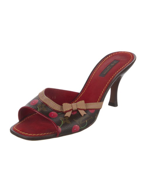Louis Vuitton Monogram Cherry Blossom Printed Slides