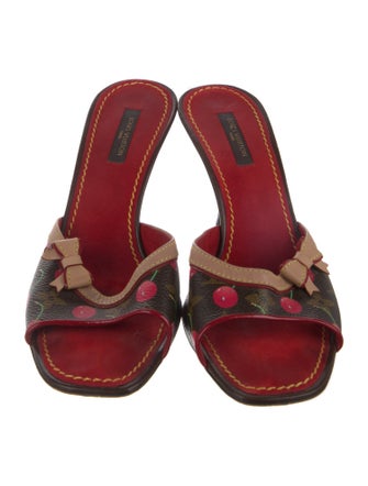 Louis Vuitton Monogram Cherry Blossom Printed Slides