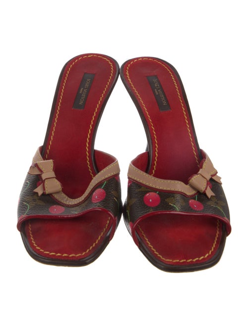 Louis Vuitton Monogram Cherry Blossom Printed Slides