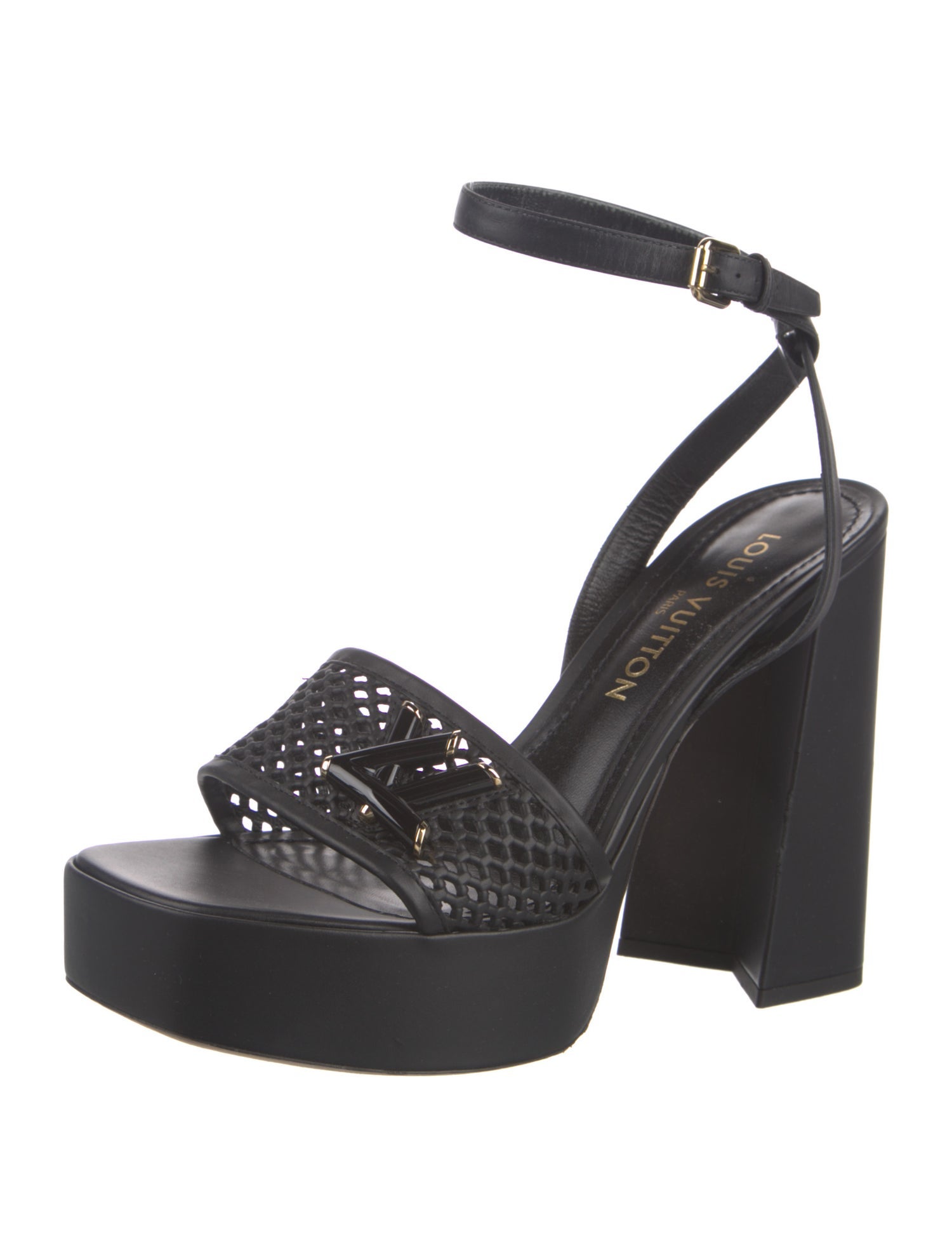 Louis Vuitton Leather Slingback Pumps