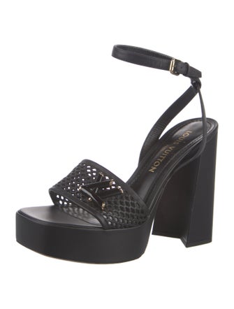 Louis Vuitton Leather Slingback Pumps