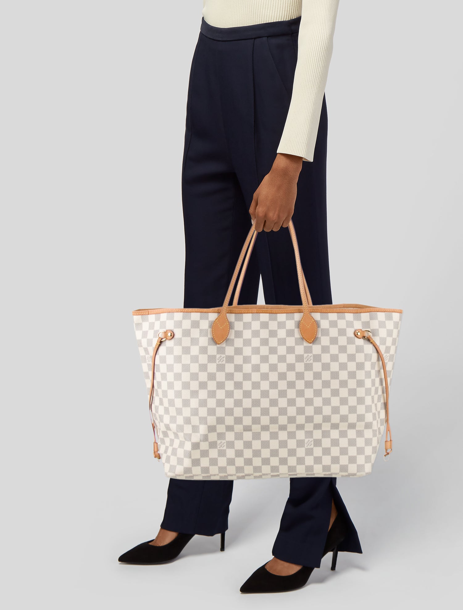 Louis Vuitton Damier Azur Neverfull w/Pouch GM