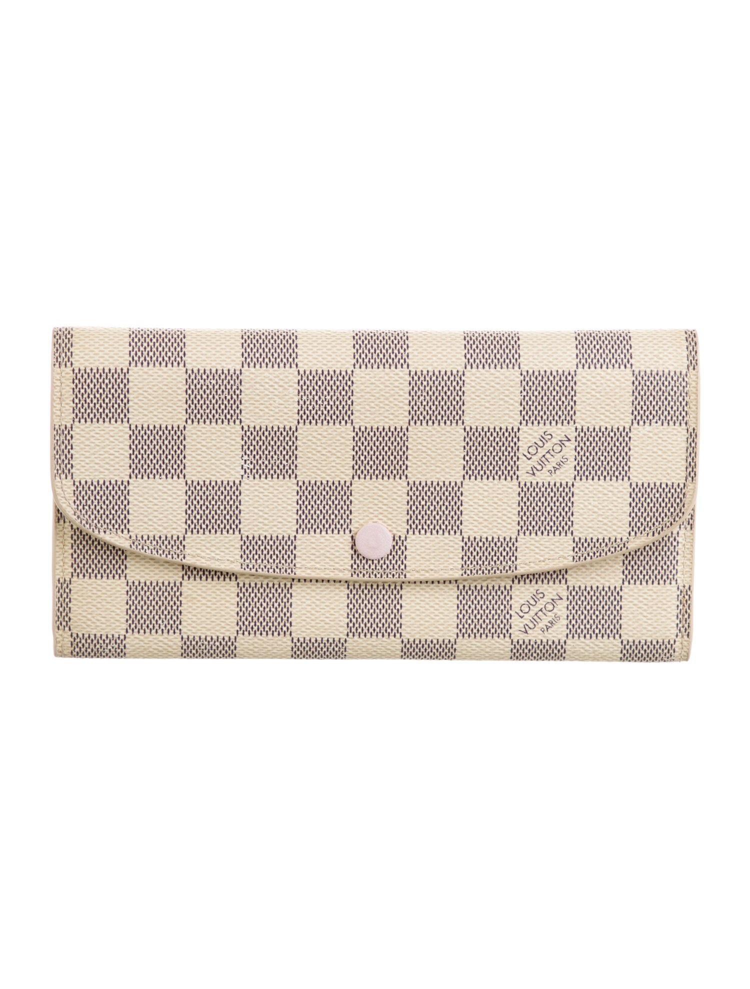 Louis Vuitton 2017 Damier Azur Pattern Emilie Wallet