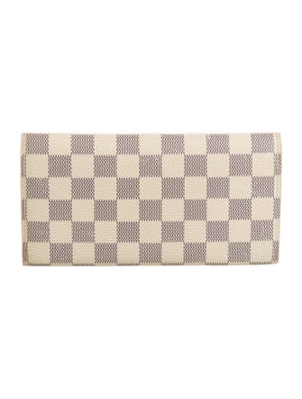 Louis Vuitton 2017 Damier Azur Pattern Emilie Wallet