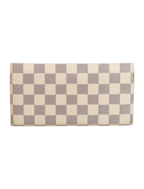Louis Vuitton 2017 Damier Azur Pattern Emilie Wallet