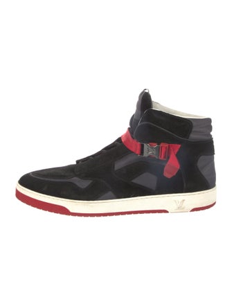 Louis Vuitton Suede Printed Sneakers
