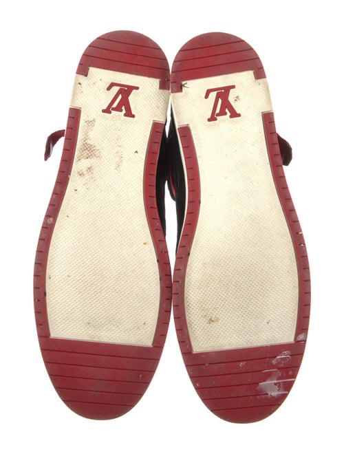 Louis Vuitton Suede Printed Sneakers
