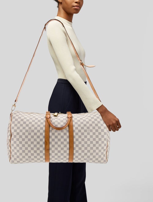 Louis Vuitton Damier Azur Keepall Bandouliere 55