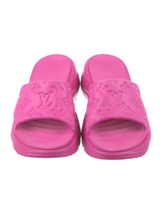 Louis Vuitton LV Monogram Rubber Slides