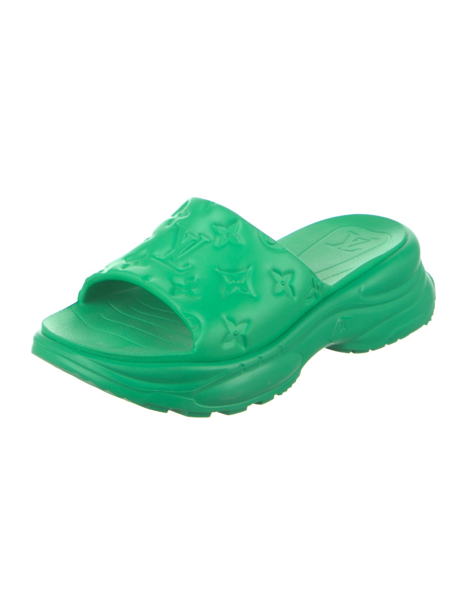 Louis Vuitton Monogram Pattern Rubber Slides