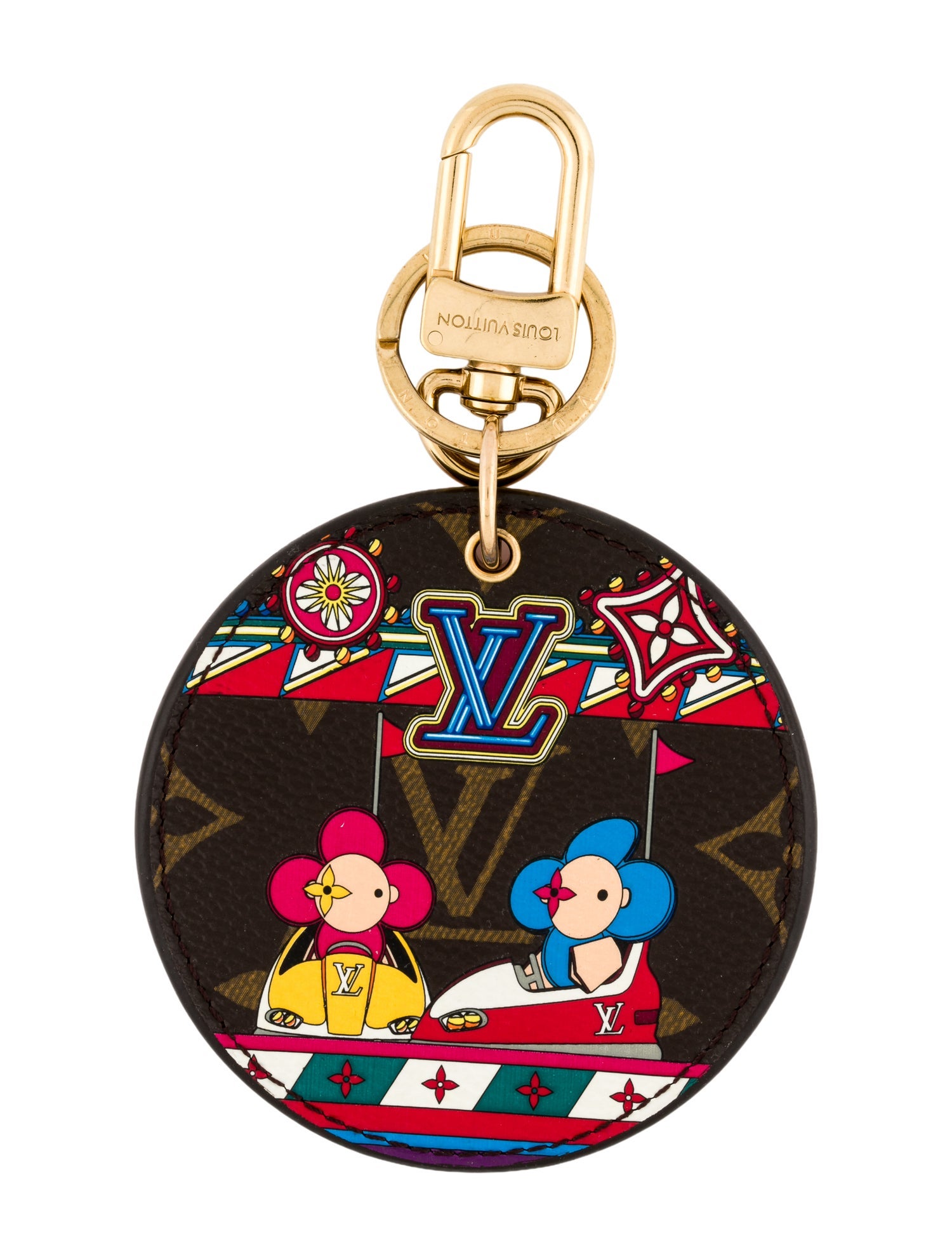 Louis Vuitton Monogram Illustre Vivienne Funfair Xmas Bag Charm and Key Holder