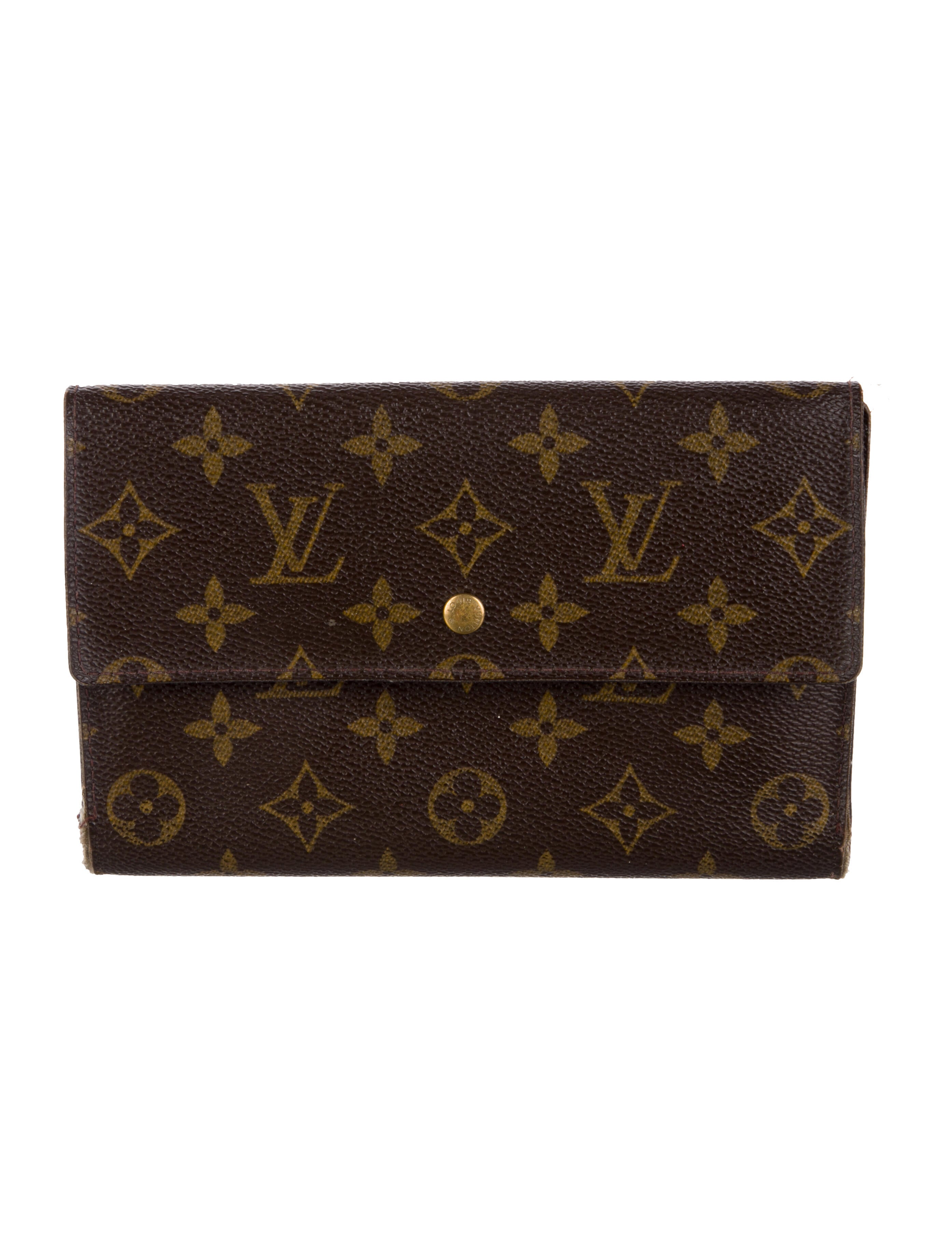Louis Vuitton Monogram Pattern Coated Canvas Sarah Wallet