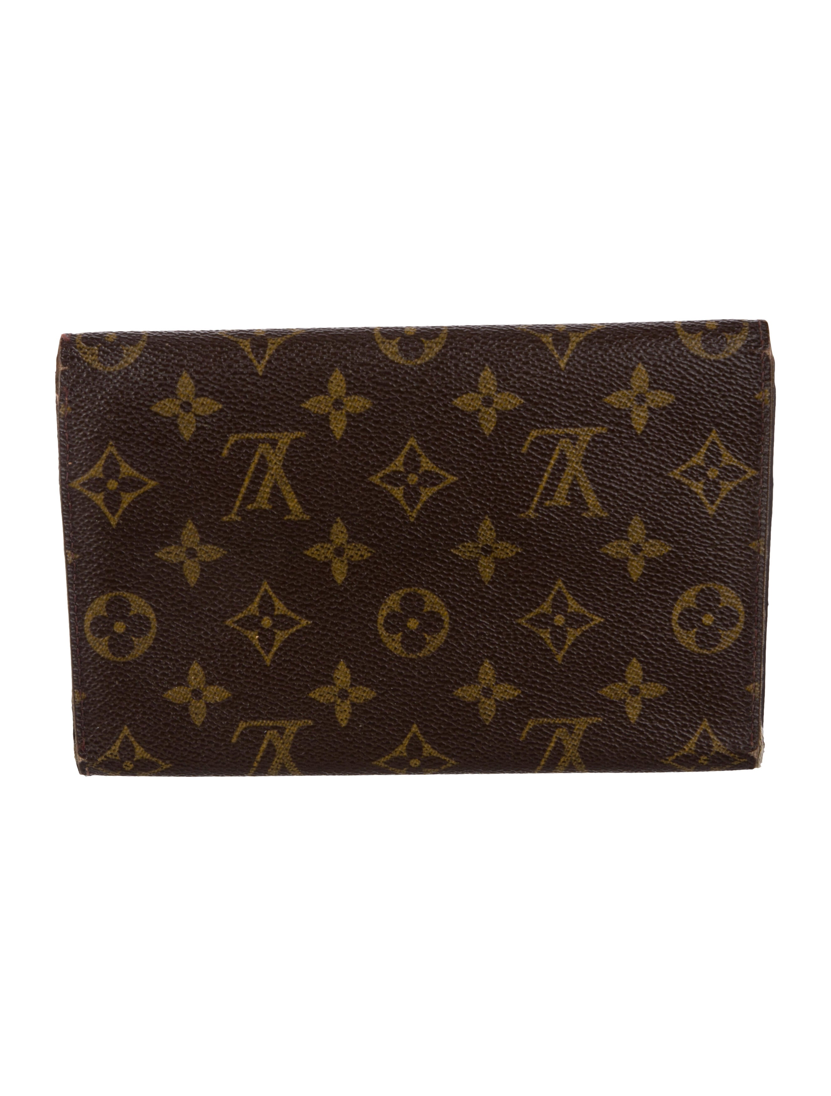 Louis Vuitton Monogram Pattern Coated Canvas Sarah Wallet