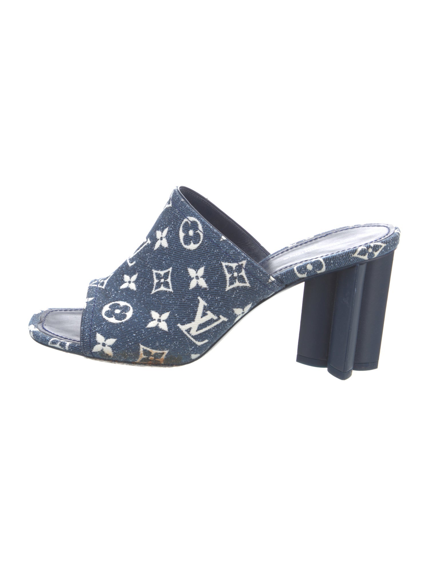 Louis Vuitton LV Monogram Denim Slides