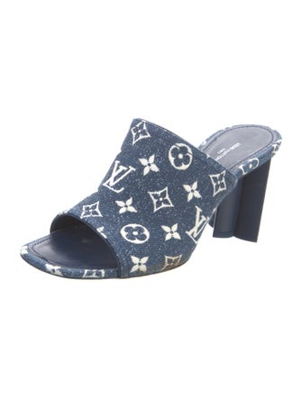 Louis Vuitton LV Monogram Denim Slides