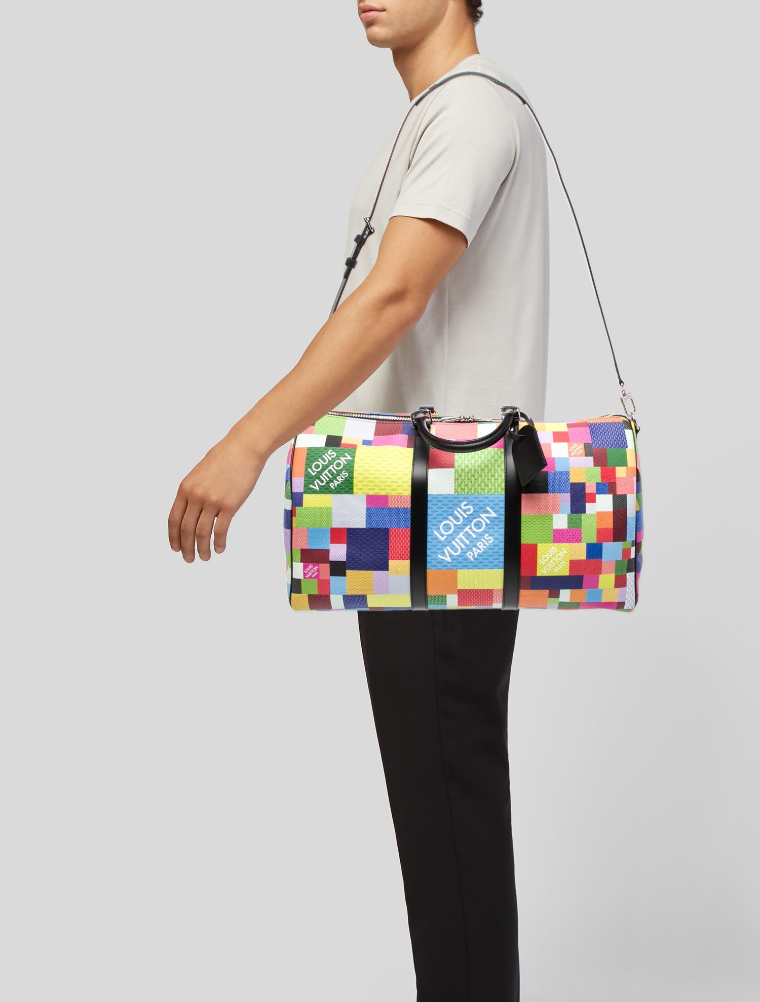 Louis Vuitton Coated Canvas Keepall Bandouliere 50