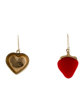 Louis Vuitton Fraises Strawberry Heart Earrings