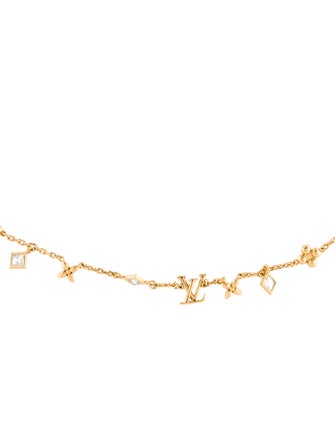 Louis Vuitton Crystal LV in the Sky Necklace