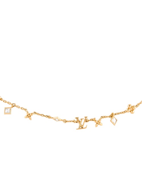 Louis Vuitton Crystal LV in the Sky Necklace