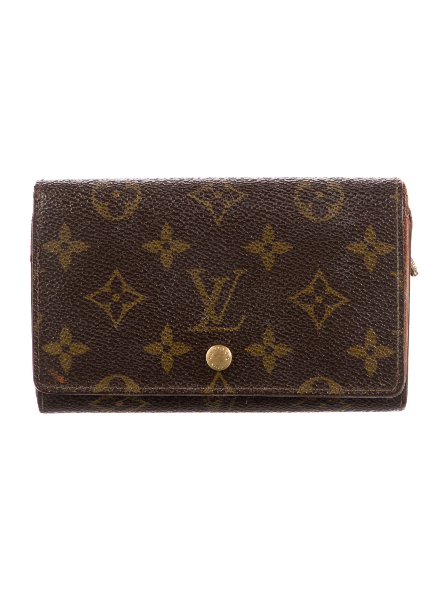 Louis Vuitton Monogram Pattern Coated Canvas Porte-Monnaie Tresor Wallet