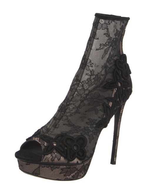 Louis Vuitton Lace Lace Pattern Boots