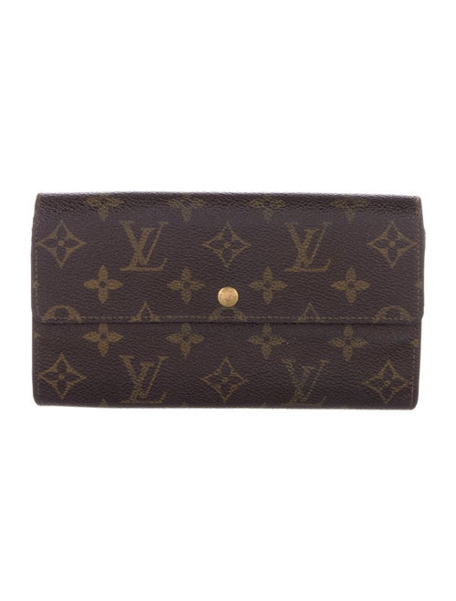 Louis Vuitton Monogram Pattern Coated Canvas Sarah Wallet