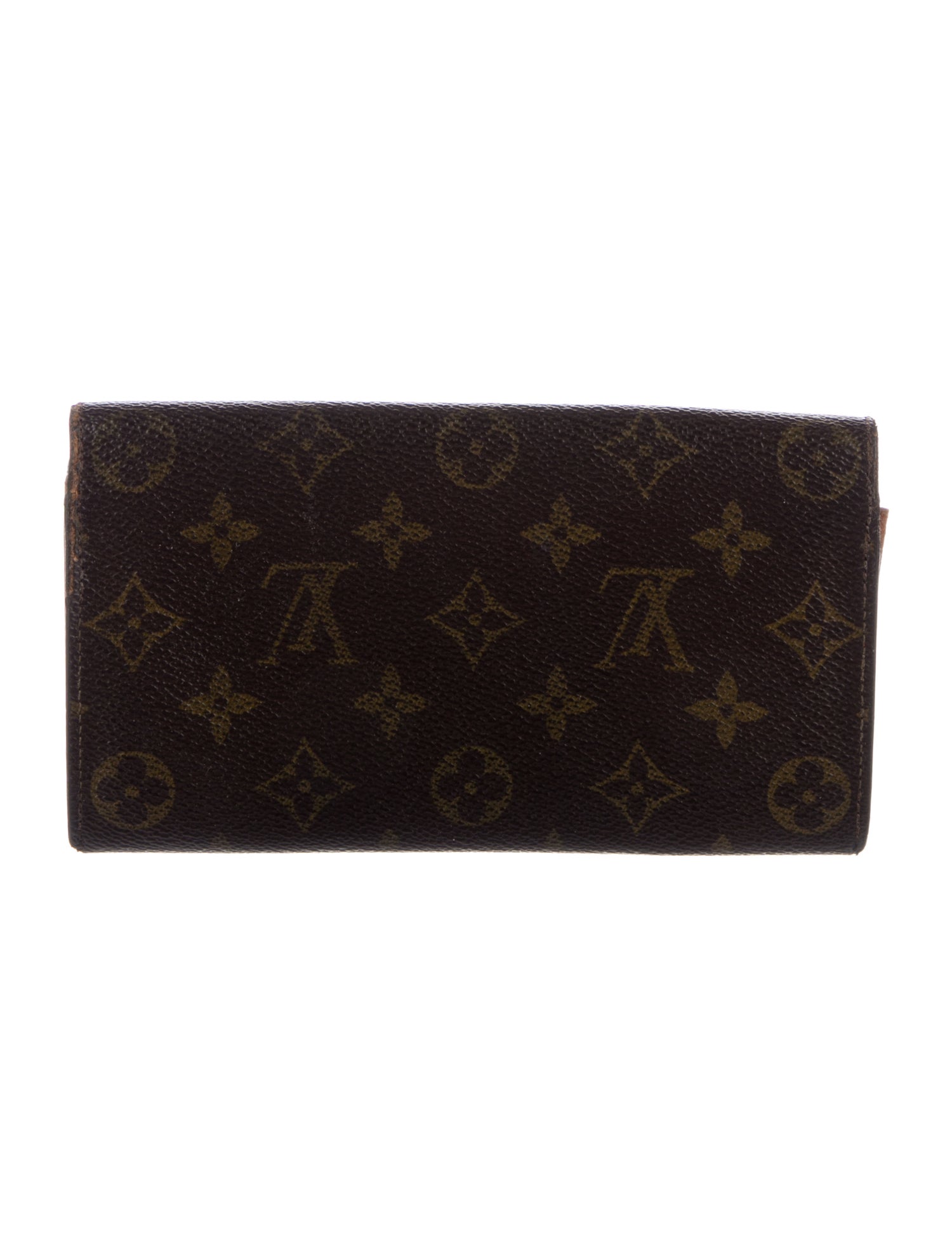 Louis Vuitton Monogram Pattern Coated Canvas Sarah Wallet