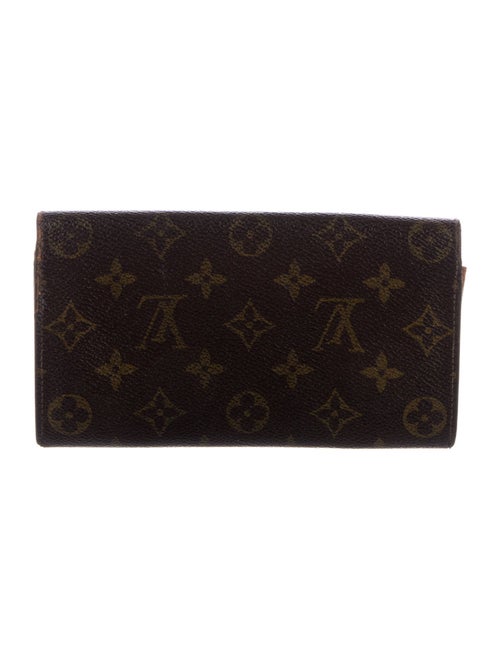 Louis Vuitton Monogram Pattern Coated Canvas Sarah Wallet