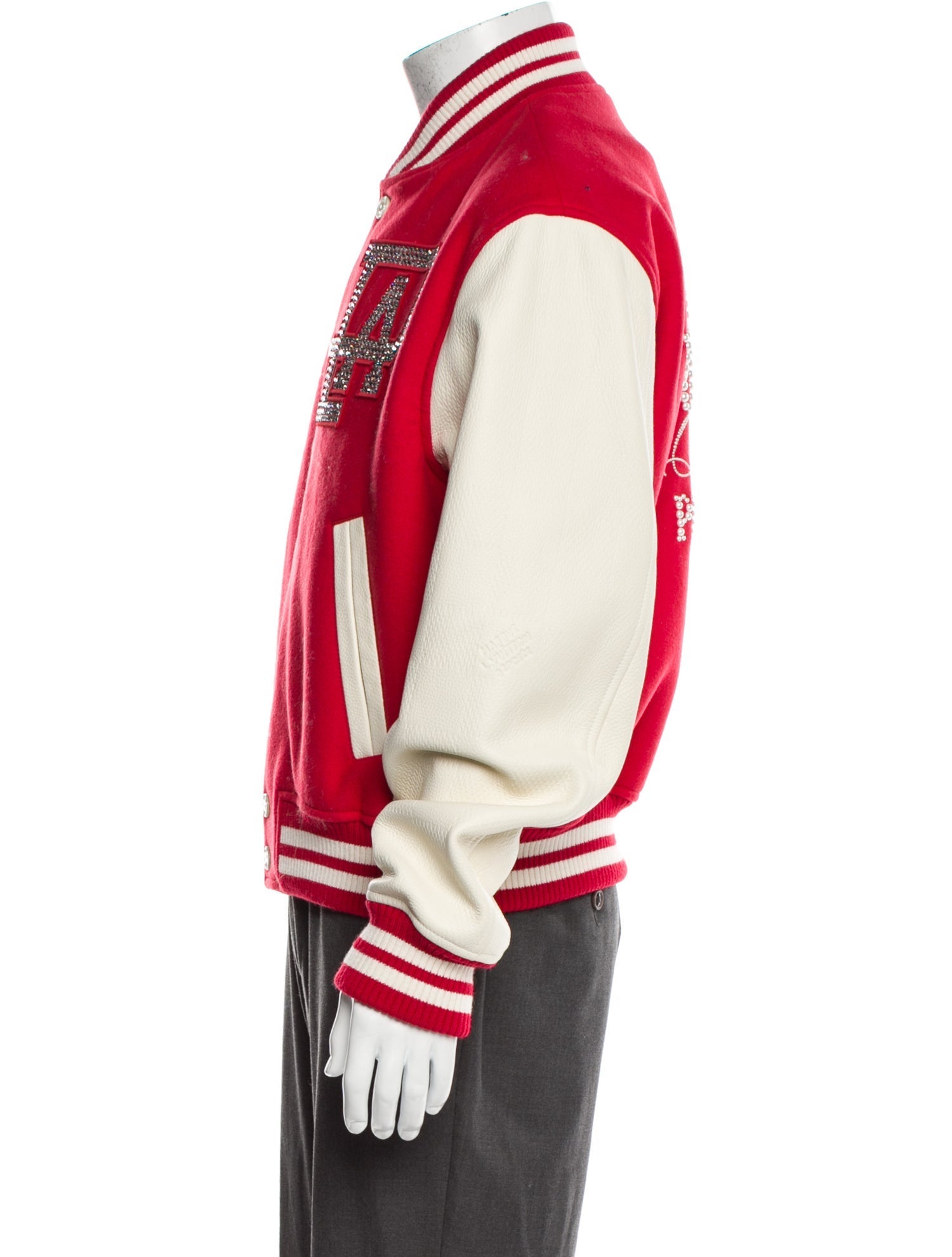 Louis Vuitton 2024 Faux Pearl Accents Varsity Jacket