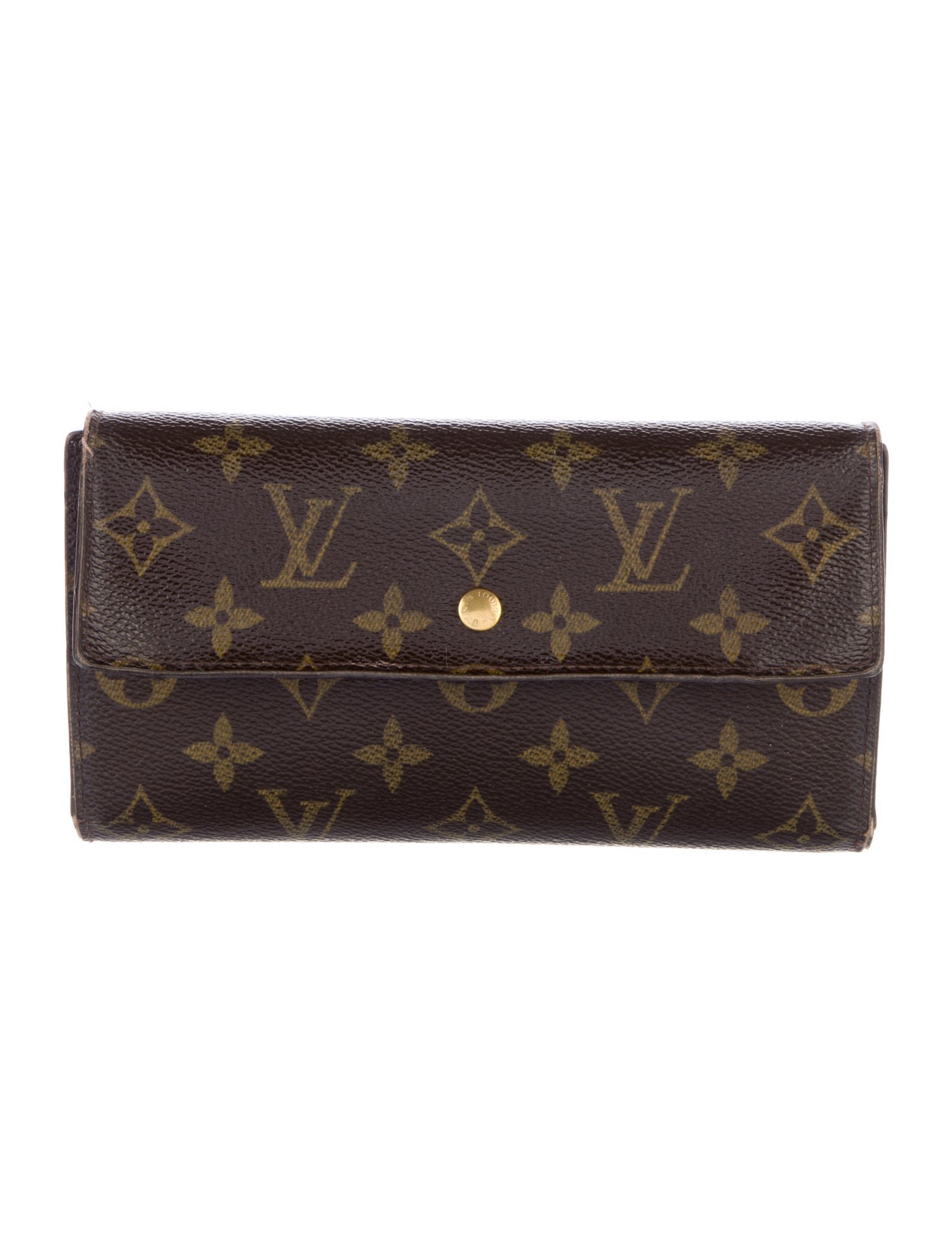 Louis Vuitton LV Monogram Coated Canvas International Wallet