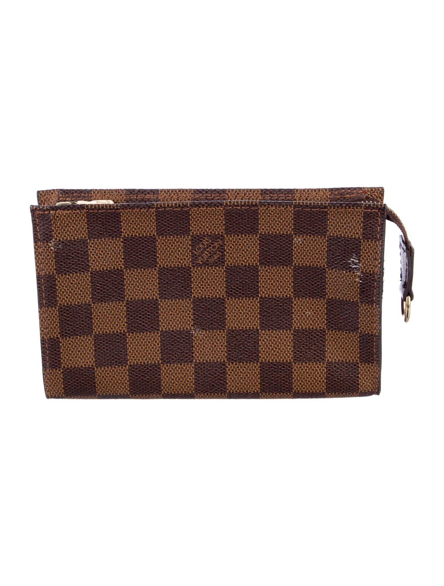 Louis Vuitton Damier Ebene Pattern Coated Canvas Marais Bucket Pouch