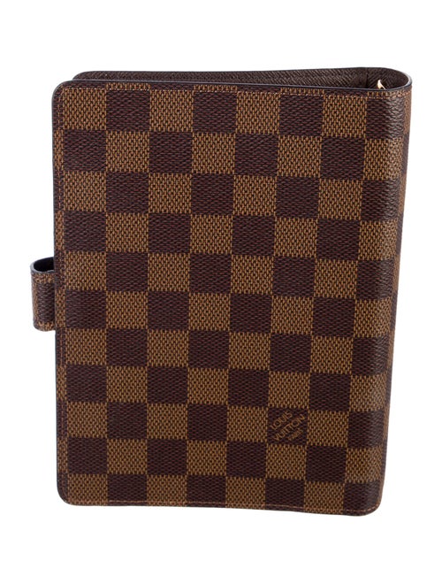 Louis Vuitton Damier Ebene Medium Ring Agenda Cover