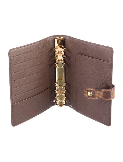 Louis Vuitton Damier Ebene Medium Ring Agenda Cover