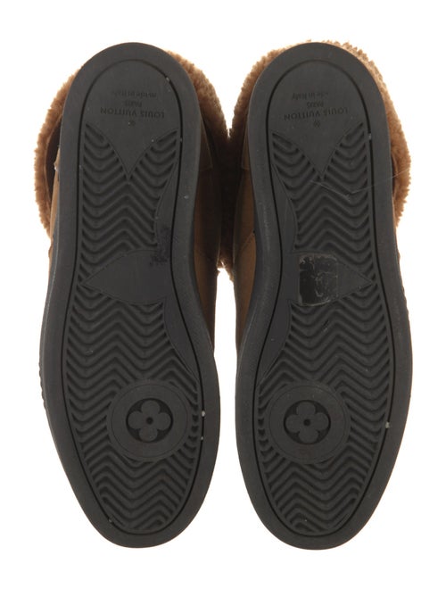 Louis Vuitton LV Monogram Suede Lace-Up Boots